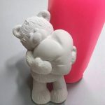 قالب سیلیکون تدی با قلب