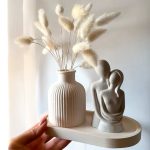 ست گلدان و مجسمه عشق