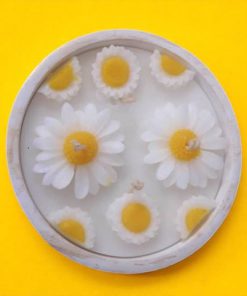 شمع عطری با شات سنگی