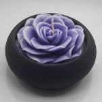 شمع عطری با شات سنگی