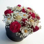 دسته گل جاودانه شمع مینیاتوری