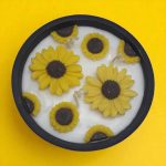 شمع عطری با شات سنگی