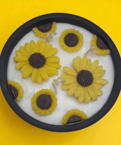 شمع عطری با شات سنگی